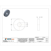 Midwest Fastener Flat Washer, For Screw Size 1/4" , Nylon 30 PK 70183